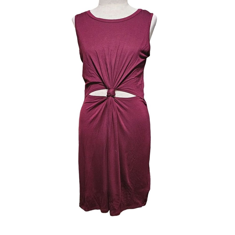 Sweet Claire‎ cut out midi dress size Medium Red sleeveless